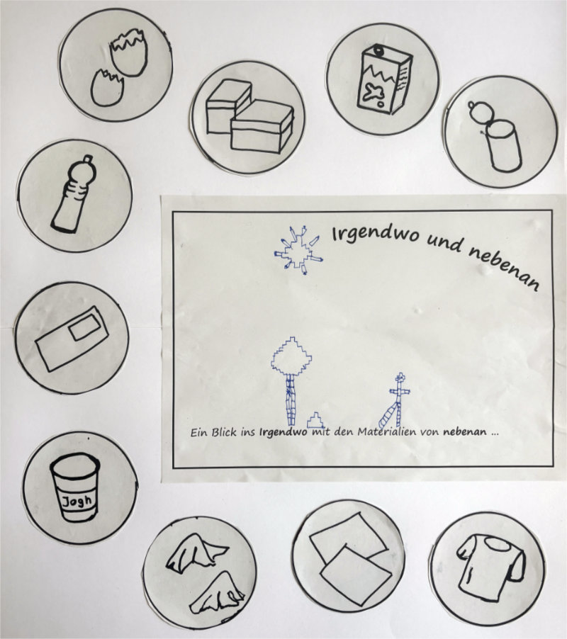 Ein Blick ins Irgendwo mit den Materialien von nebenan
